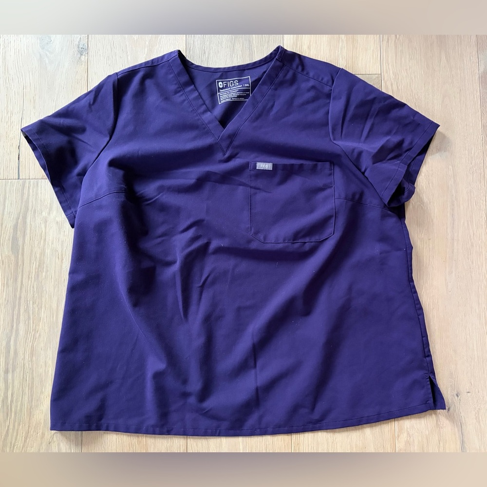 Figs Catarina scrub top in purple pulse - size 3XL XXXL